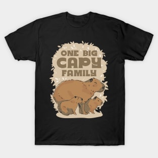 One big capy family | Capybara Lover Gift T-Shirt